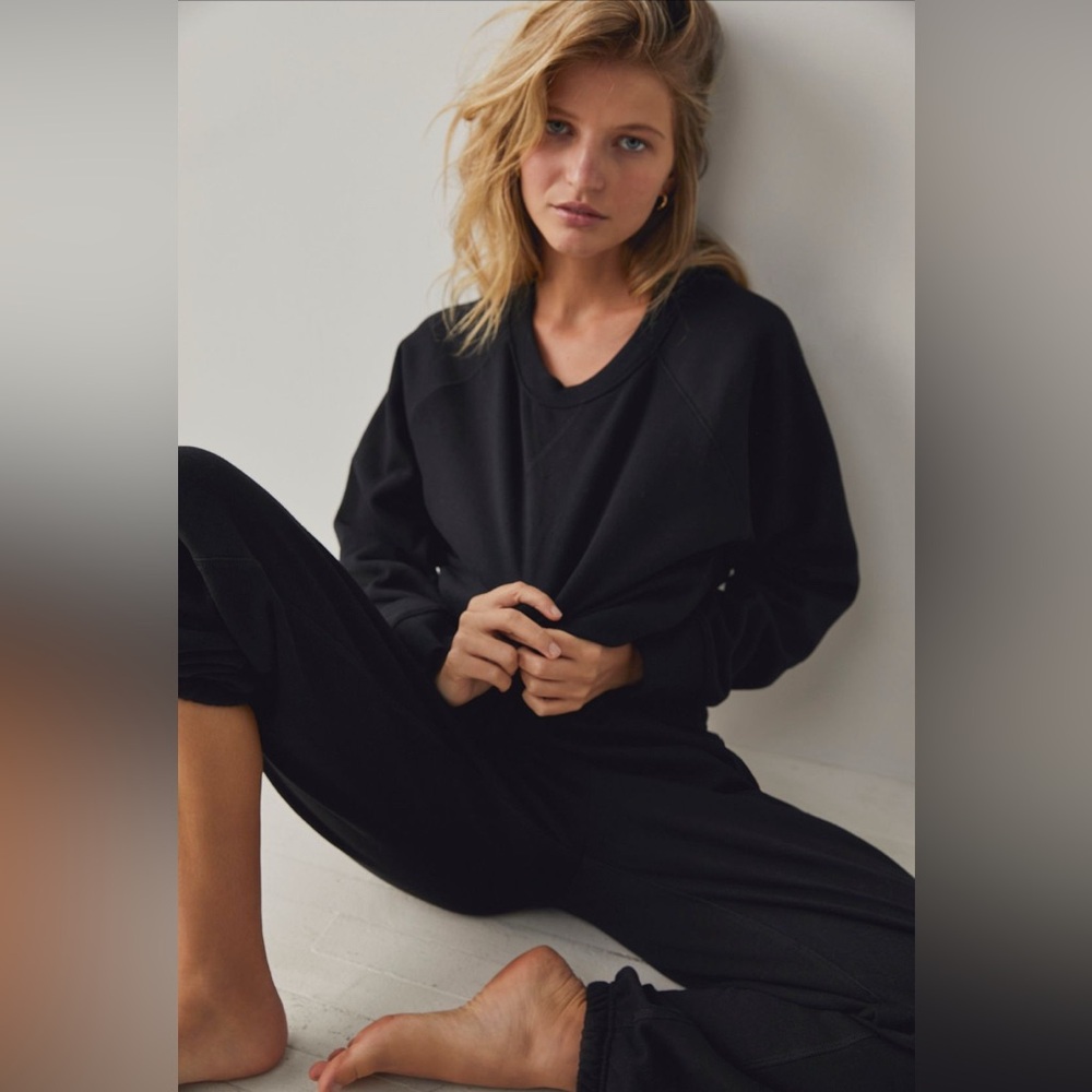 FREE PEOPLE Recycled Fleece Sweatshirt